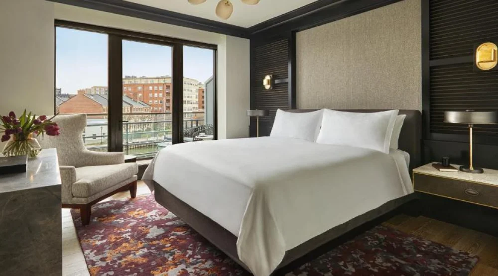 Harbor Balcony One Bedroom Suite at Sagamore Pendry Baltimore