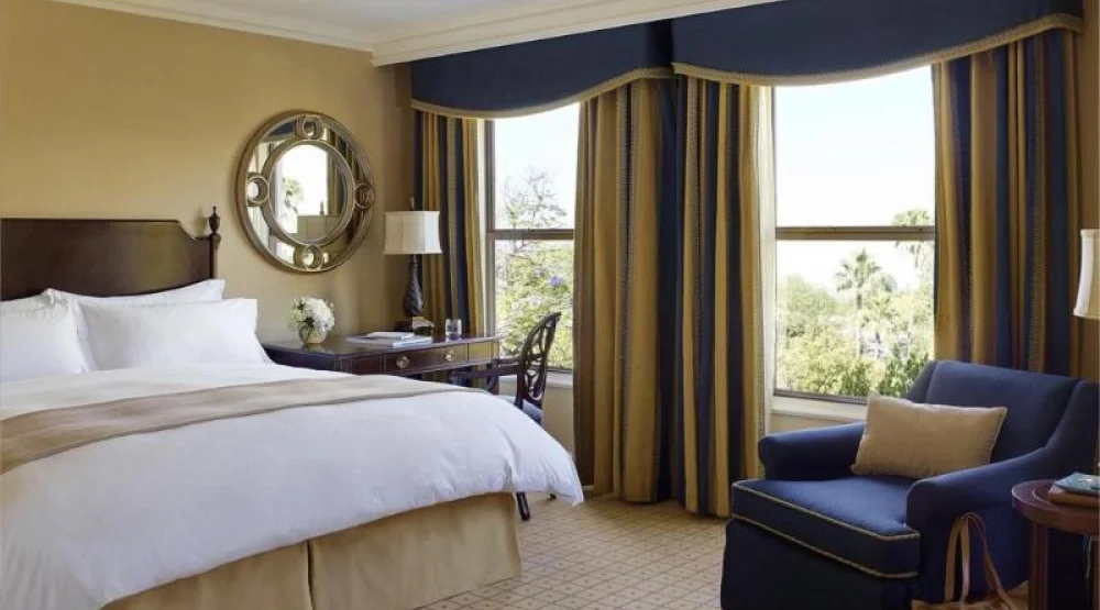 Deluxe King Room with Patio at The Langham Huntington
