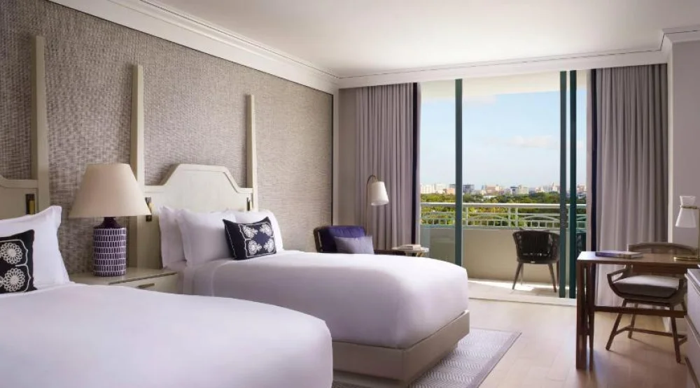 Guest Room with Two Double Beds, Balcony and City View - High Floor at The Ritz-Carlton Coconut Grove