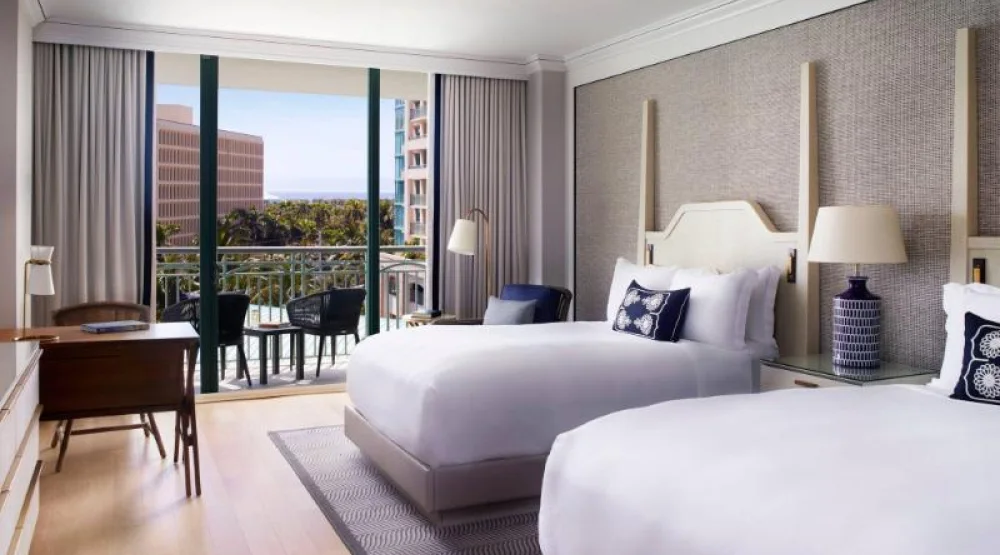 Partial Bay View Double, Guest Room, Two Double, Partial Bay View, High Floor, Balcony at The Ritz-Carlton Coconut Grove