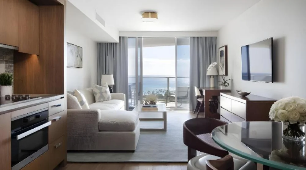 Deluxe Ocean View Suite, One Bedroom Suite, Two Double, Sofa Bed, Ocean View at The Ritz-Carlton Residences Waikiki Beach