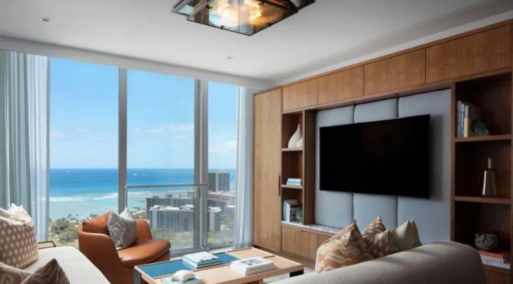 The Ritz-carlton Suite, Two Bedroom Penthouse Suite, Bedroom 1: One King, Bedroom 2: One King at The Ritz-Carlton Residences Waikiki Beach