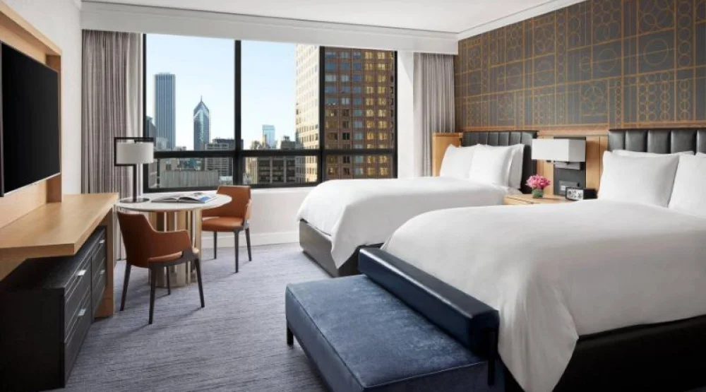City View, Guest Room, Two Double at The Ritz-Carlton Chicago
