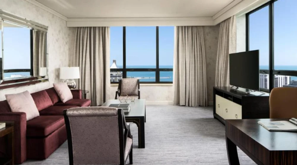 Lakeside Suite, One Bedroom Suite, One King, Sofa Bed, Lake Michigan View at The Ritz-Carlton Chicago