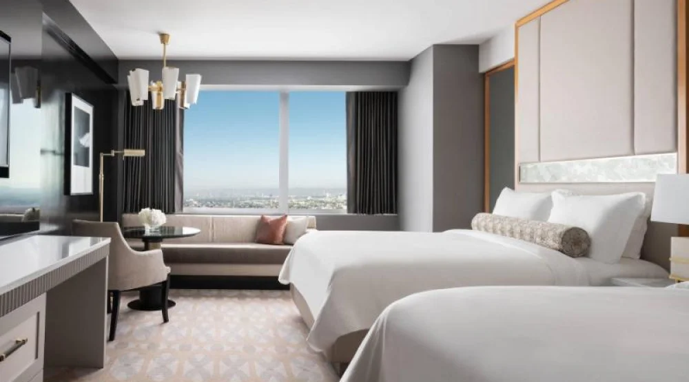 Deluxe Guest Room, Two Queen, City View at The Ritz-Carlton Los Angeles