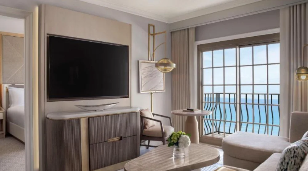 Ocean Front Suite, One Bedroom Suite, One King, Sofa Bed, Balcony at The Ritz-Carlton Naples