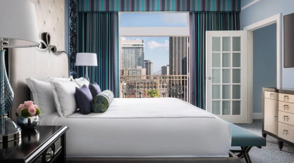 Balcony Suite, One Bedroom Junior Suite, One King, Sofa Bed, City View, Top Floor, Balcony at The Ritz-Carlton New Orleans