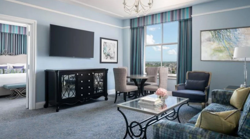 Vieux Carre Suite, One Bedroom Larger Suite, One King, Sofa Bed, City View, Corner Room, High Floor at The Ritz-Carlton New Orleans