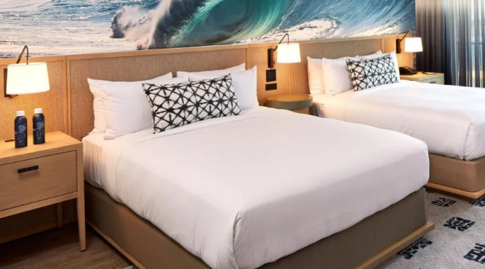 Resort Lanai, Guest Room, Two Queen, Partial Ocean View, Low Floor, Lanai at The Ritz-Carlton Oahu Turtle Bay