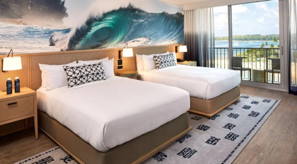 Ocean View, Guest Room, Two Queen, Ocean View, Balcony at The Ritz-Carlton Oahu Turtle Bay