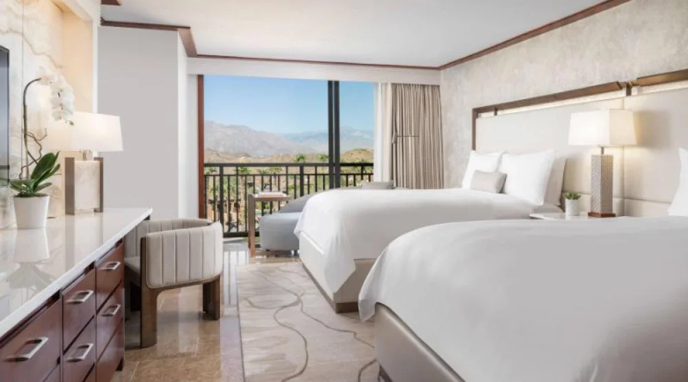 Desert View Two Queens, Club Lounge Access, Guest Room, Two Queen at The Ritz-Carlton Rancho Mirage