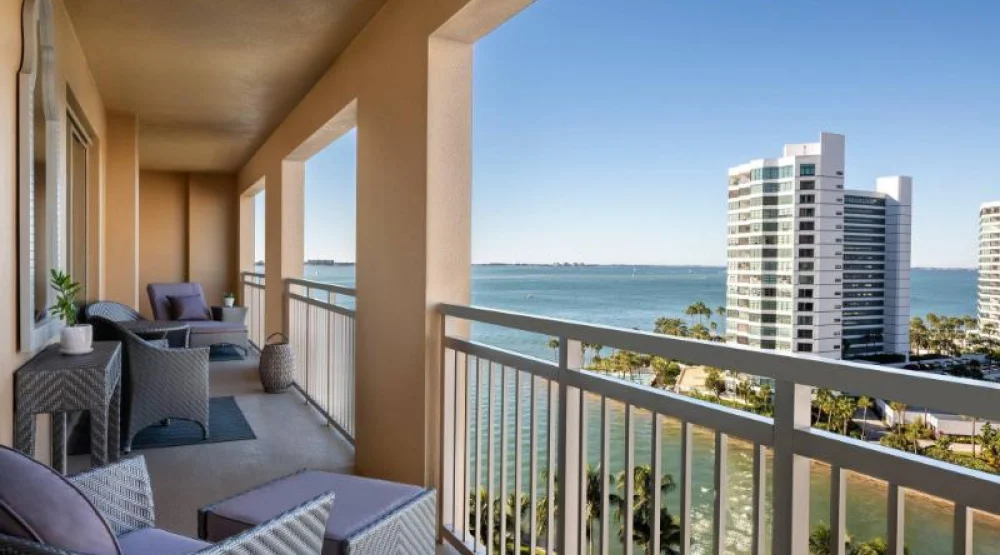Ritz-carlton Suite, Club Level, One Bedroom Suite, One King, Water View, High Floor, Balcony at The Ritz-Carlton Sarasota