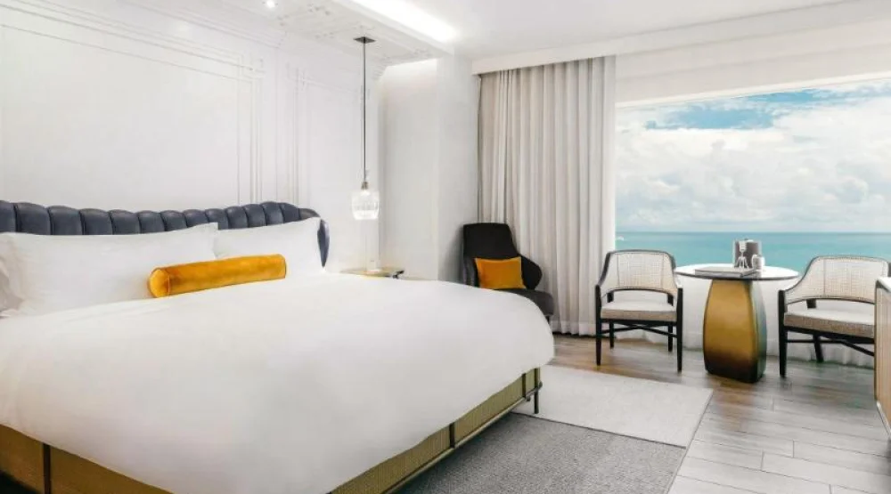 Guest Room, One King, Partial Ocean View at The Ritz-Carlton South Beach