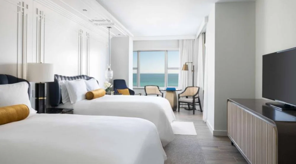 Club Level, Guest Room, Two Double, Ocean View, High Floor, Balcony at The Ritz-Carlton South Beach