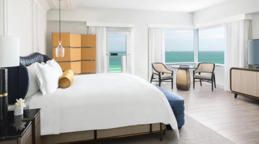 Club Level, One Bedroom Suite, One King, Ocean View, High Floor, Balcony at The Ritz-Carlton South Beach