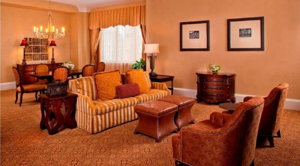 One King Bed Waldorf Suite at The Roosevelt New Orleans