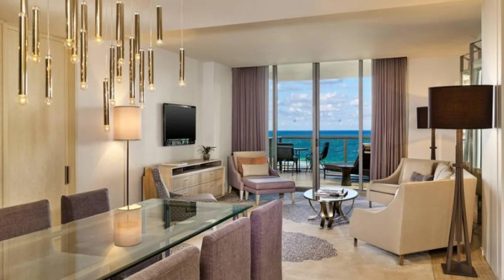 Atlantic, One Bedroom Residential Suite, One King, Ocean View, Balcony at The St. Regis Bal Harbour Resort Hotel