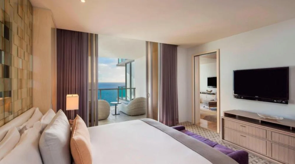 Royal, Two Bedroom Suite, Bedroom 1: One King, Bedroom 2: One King, Ocean View, High Floor, Balcony at The St. Regis Bal Harbour Resort Hotel
