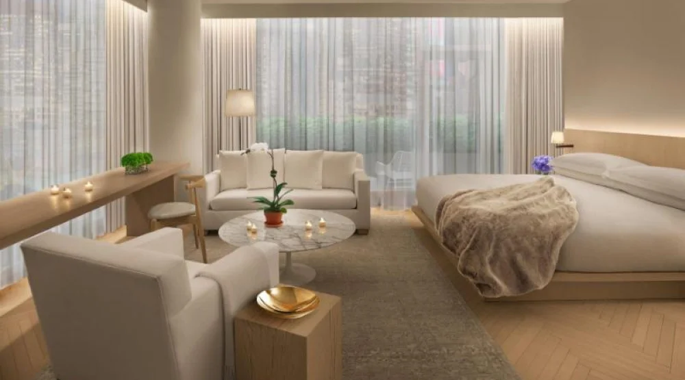 Family Suite, Two Bedroom Two Room Suite, Bedroom 1: One King, Bedroom 2: One King, Times Square View at The Times Square Edition