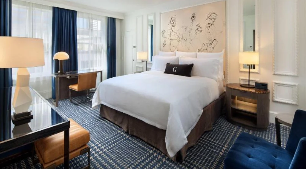 Grand Deluxe Tub, Guest Room, One King, Top Floor at The US Grant Hotel