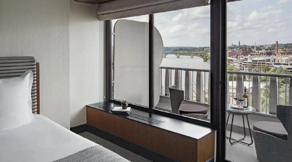 Premier River View One King with Balcony at The Watergate Hotel