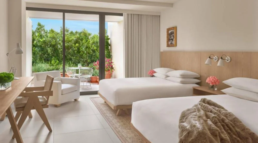 Deluxe Terrace, Guest Room, Two Queen at The West Hollywood Edition