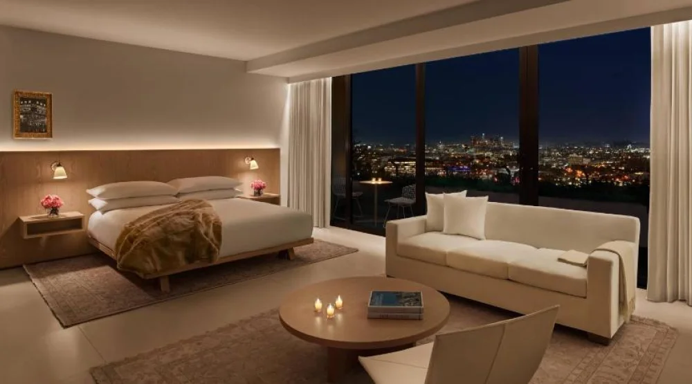 Loft Terrace, Guest Room, One King at The West Hollywood Edition
