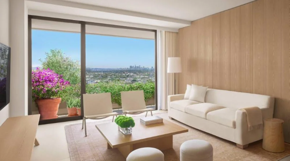 Premier Terrace Suite, One Bedroom Suite, One King, Sofa Bed at The West Hollywood Edition