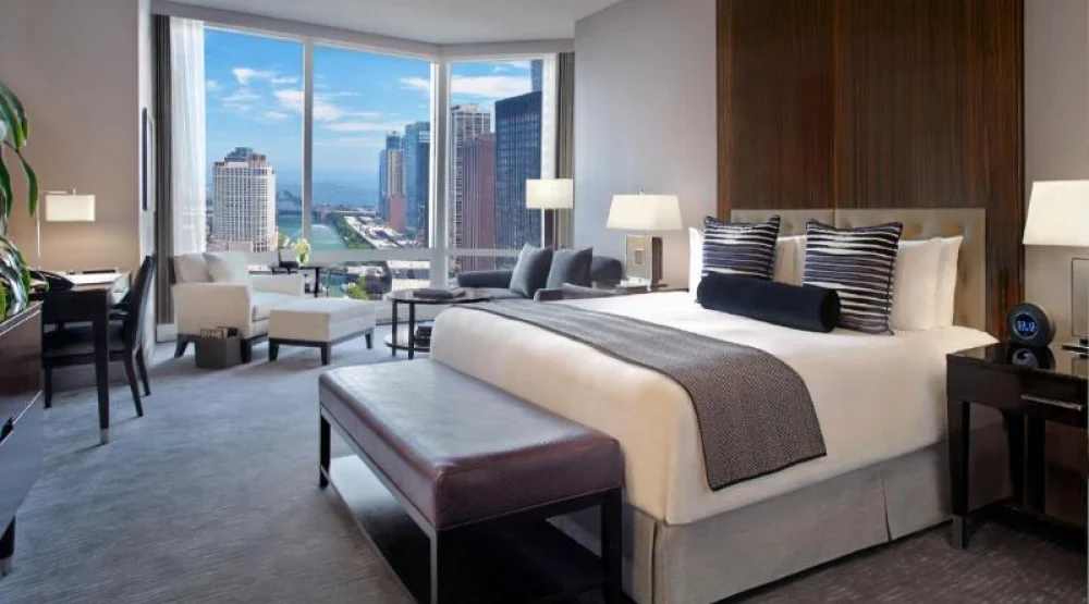 Deluxe King Room with River View at Trump International Hotel & Tower Chicago