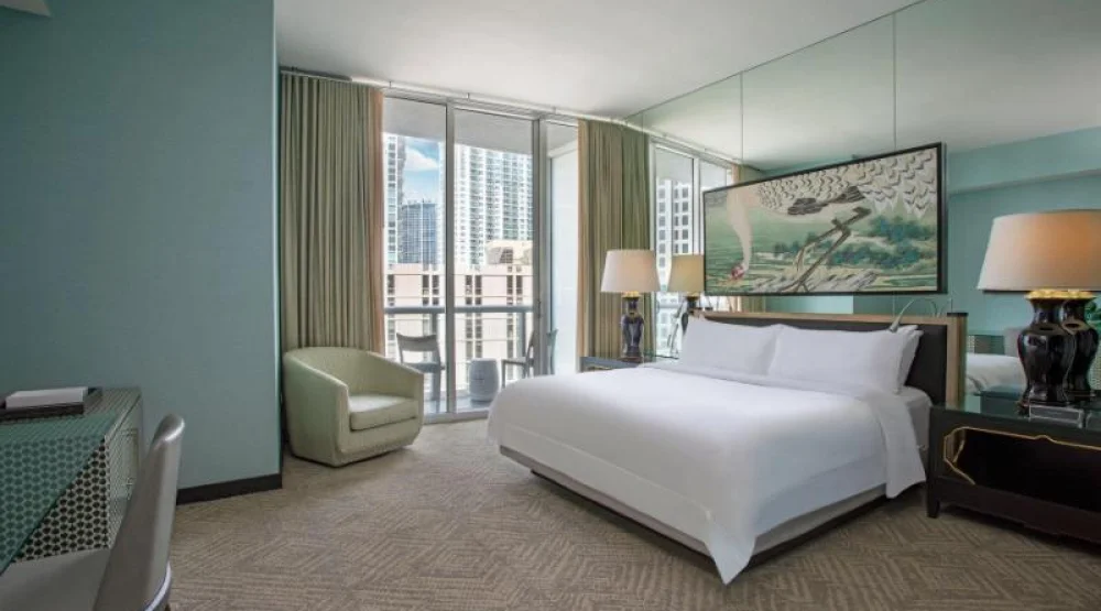 Superior Room, Larger Guest Room, One King, Balcony at W Miami