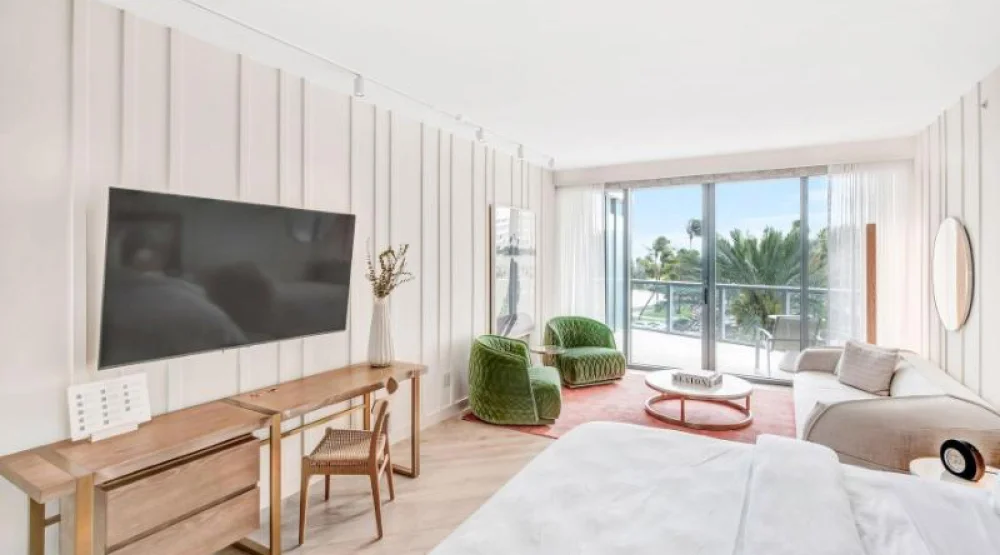 Guest Room, One King, 3rd Floor View, Balcony at W South Beach Hotel
