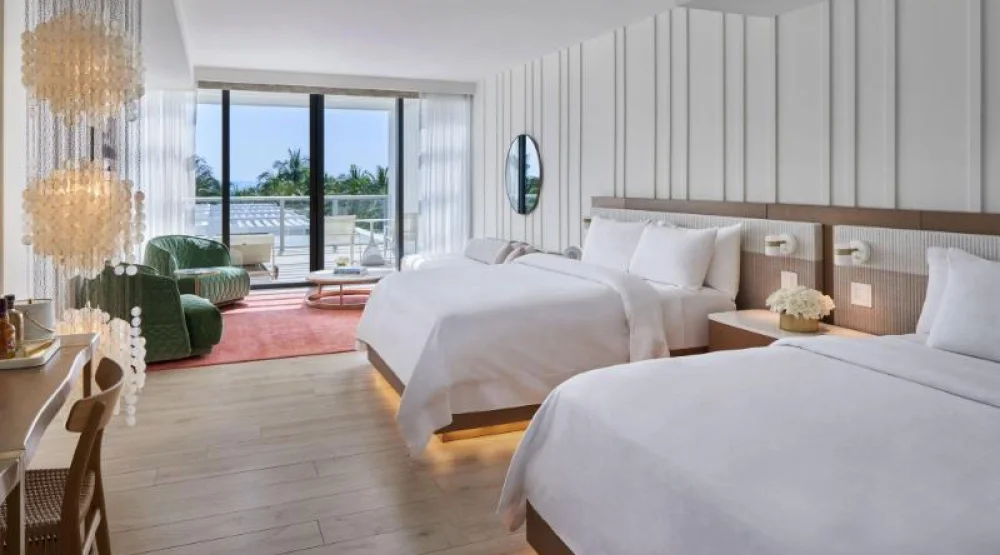 Premier, Studio, Two Queen, Oceanfront, Balcony at W South Beach Hotel