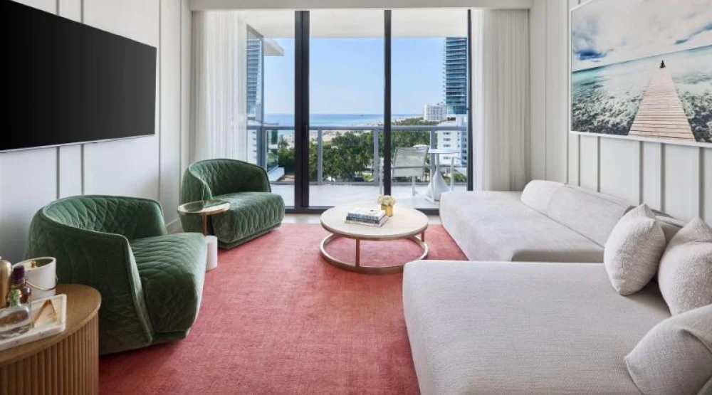 Junior Suite, Suite, One King, Ocean View, Balcony at W South Beach Hotel
