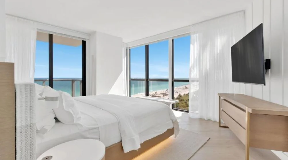 Oceanfront Two Bedroom, Suite, Bedroom 1: One King, Bedroom 2: One Queen, Corner Room, Balcony at W South Beach Hotel