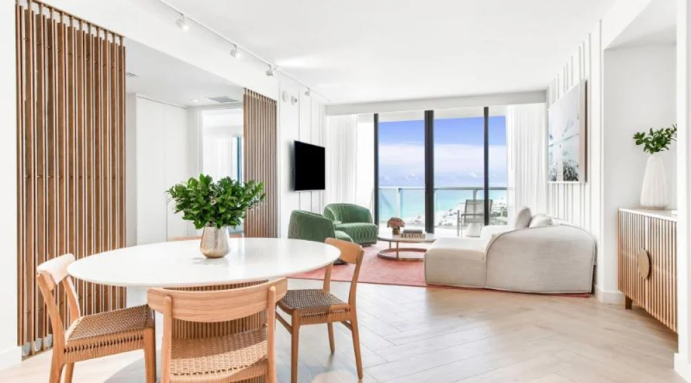 Ocean View 2.5 Bedroom, Suite, Bedroom 1: One King, Bedroom 2: One King, Sofa Bed, Balcony at W South Beach Hotel