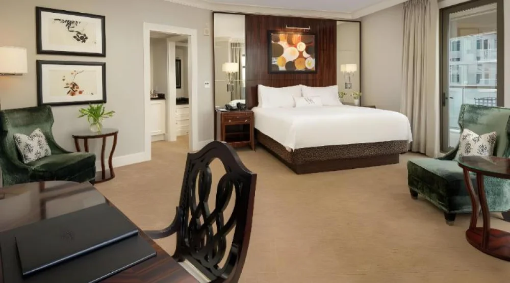 Junior Suite Balcony King Bed Room at Waldorf Astoria Atlanta Buckhead