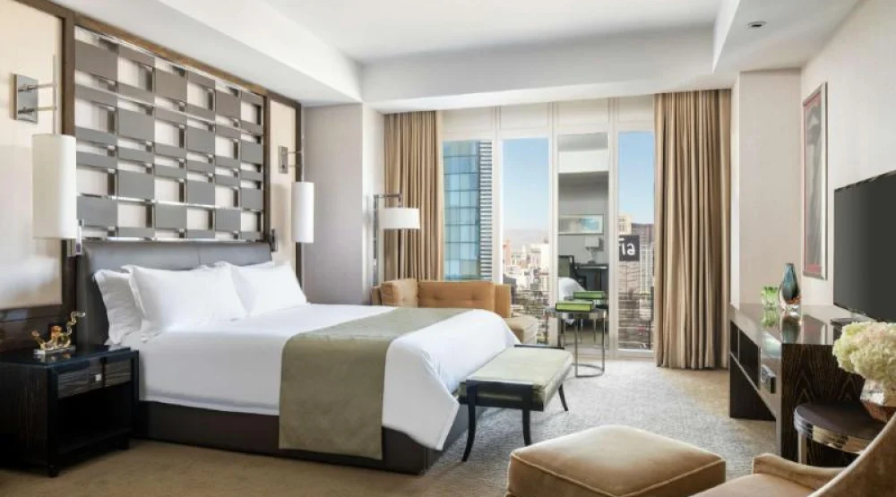 Junior Suite One King Bed at Waldorf Astoria Las Vegas