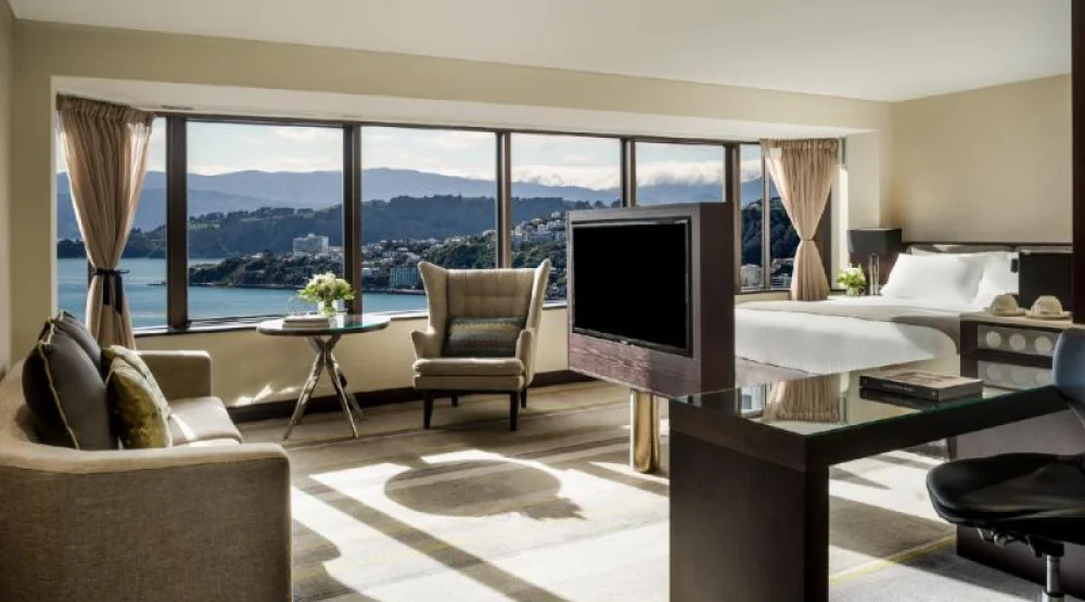 One King Junior Suite Club Lounge Acess Harbour View at Intercontinental Wellington