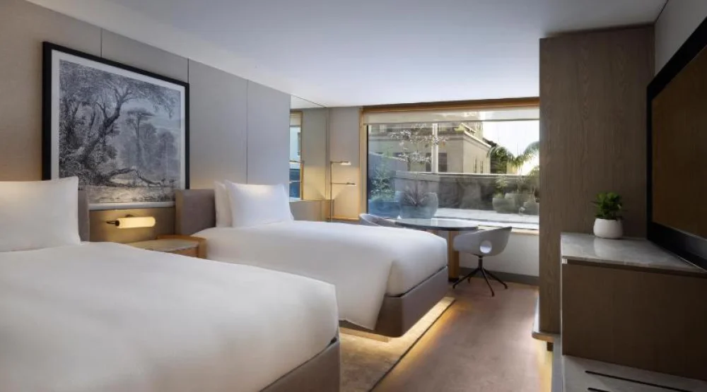 Deluxe Double Room with Terrace View at JW Marriott Auckland