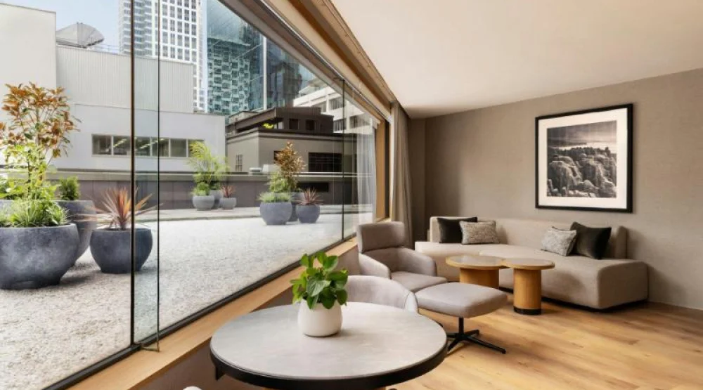 One Bedroom Executive Suite, One King, City View, Corner Room at JW Marriott Auckland