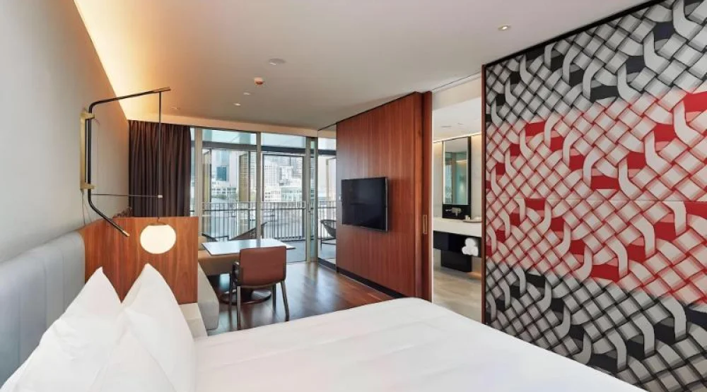 One King Bed with Balcony at Park Hyatt Auckland