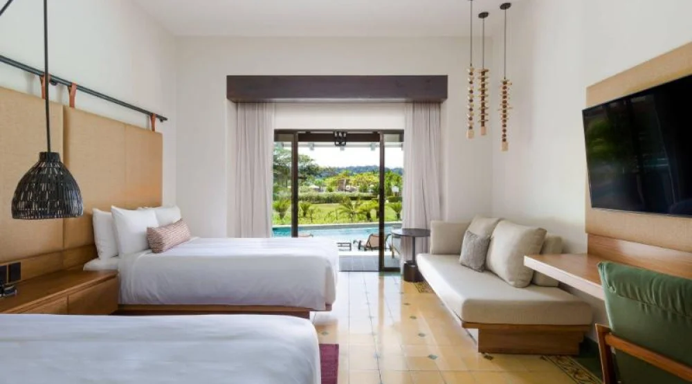 Swim Up Room, Adults Only, Guest Room, Two Double, Pool Access at Los Suenos Marriott Ocean & Golf Resort