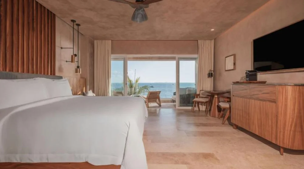 Junior Suite, One King, Oceanfront, Balcony at Almare Luxury Collection Adult All Inclusive Resort
