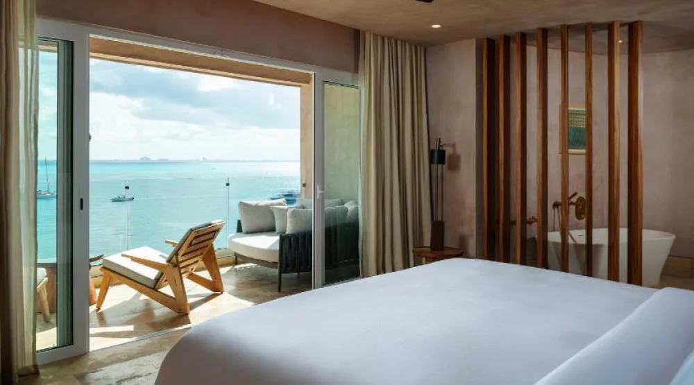 Presidential Suite, One King, Sofa Bed, Oceanfront, Balcony at Almare Luxury Collection Adult All Inclusive Resort