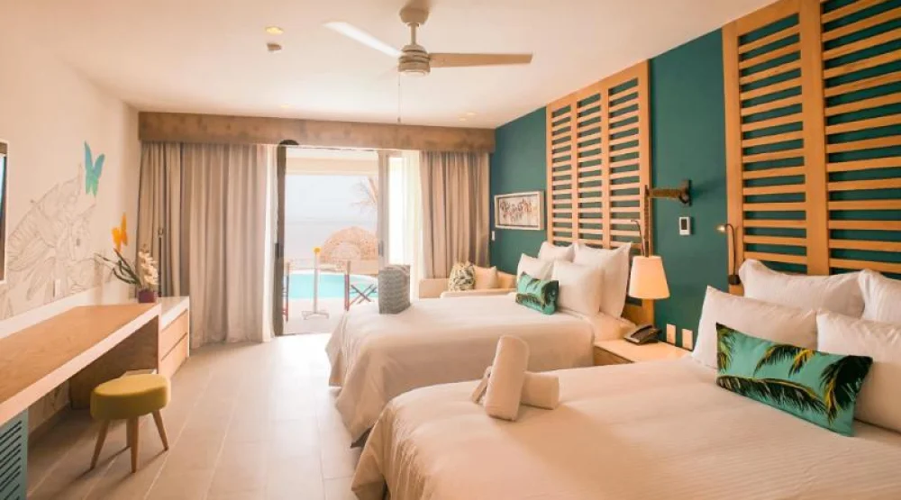 Ocean Front Preferred Club Double Room at Dreams Natura Resort & Spa