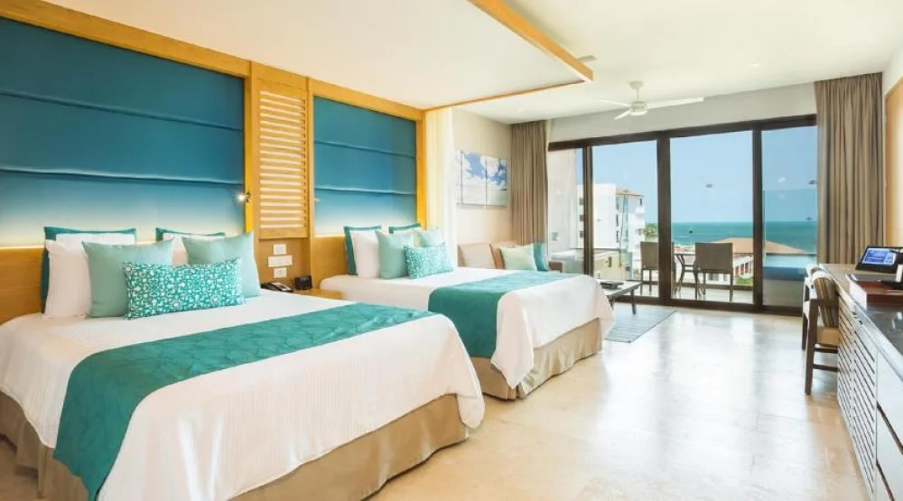 Junior Suite Ocean View - Two Queens - All Inclusive at Dreams Playa Mujeres Golf & Spa Resort