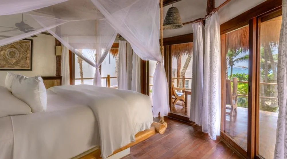 Deluxe Double Room with Side Sea View at Encantada