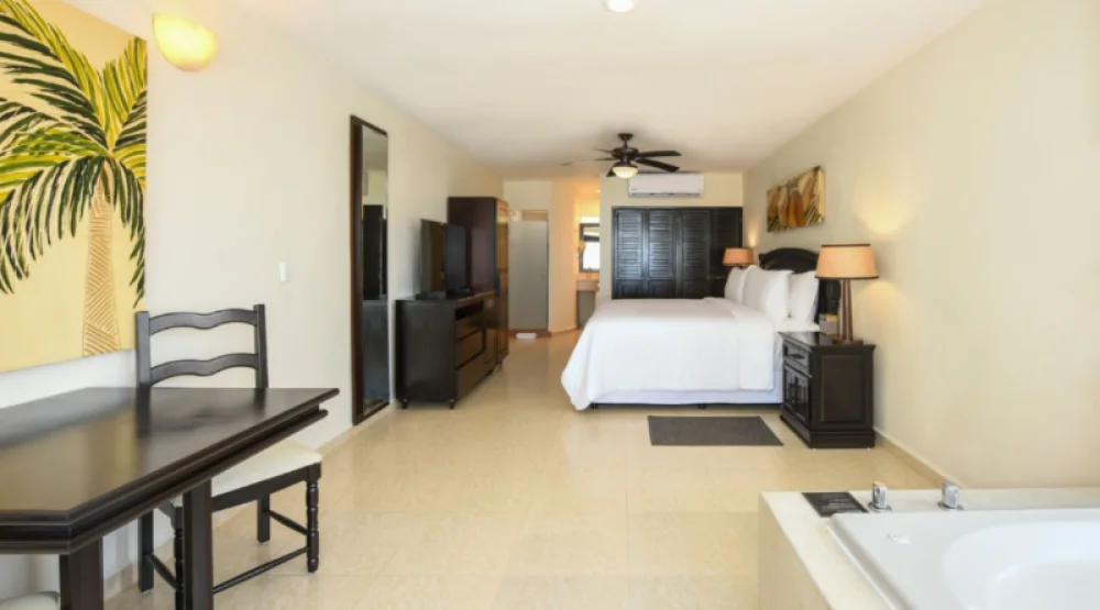 Oceanfront Swim Up Jr Suite at Hidden Beach Resort