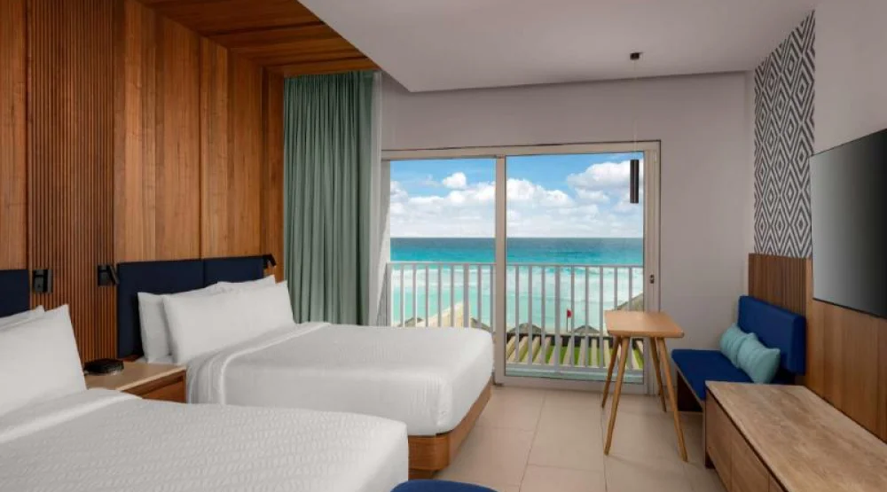 Enclave Beachfront Two Queen Beds at Hilton Cancun Mar Caribe All-Inclusive Resort