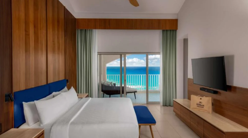 Ocean View King One Bedroom Suite - Top Floor at Hilton Cancun Mar Caribe All-Inclusive Resort